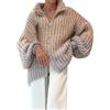 YCBMINGCAN Felpa leggera da donna, cappotto con brillantini, lungo, a maglia fine, a maniche corte, bianco, M