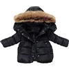 Generic Giacca per Bambini Cappotti di Colore Caldo Bambino Keep Felpa con Cappuccio Vestiti Solid Winter Zipper Ragazzi Cappotto e Giacca Piumino Invernale Pesante