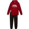 PUMA Tuta da Uomo con Cappuccio Squad Rosso Taglia S Codice 683817-13