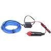 Aramox Striscia LED per auto Aramox, universale per 3 metri Illuminazione interna per auto Striscia LED per accendisigari per guida Luce al neon(Blu)