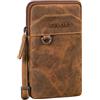 STILORD Petto Uomo in Pelle Borsa a Tracolla con Passante per Cintura - Marsupio Crossbody Collo Vintage, Colore: Bergamo Marrone