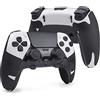 TALONGAMES Controller Grips Compatible with PlayStation 5 DualSense Edge, Anti-Slip, Sweat-Absorbent, Textured Skin kit, for PS5 Controllers Handle Grips, Buttons, Triggers (Pro Version - Black)