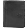Ciak Roncato Portafoglio uomo Slim piccolo Ciak Roncato Tasconcino Nero Pelle Porta banconote Porta carte di credito con RFID