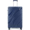 NPLE Valigia Colorata Trolley Bagaglio A Mano Ultraleggero Doppia Ruota Zip Antifurto TSA Tessuto Interno in 230D Realizzato in polipropilene disponibile in 3 misure (BLU, 28"- 75 X 50 X 30 cm)
