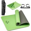 Laghess Tappetino Yoga, Fitness Professionale - Mat Antiscivolo Spesso 6 mm Per Allenamento, Tappetino Ginnastica Palestra, Casa Per Yoga, Pilates - Materassino Ginnastica Imbottito (verde)