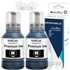LCL Compatible con 102 Nero Flacone di Inchiostro Sostituzione per epson ET-2700 ET-2750 ET-2751 ET-2756 ET-2850 ET-2851 ET-2856 ET-3700 ET-3750 ET-3850 ET-4750 ET-4850(2Pack)