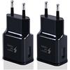 KAIMENGLONG Caricabatterie USB da 2 Pezzi, Adattatore di Ricarica per Caricabatterie Rapido Adattivo per Samsung Galaxy S21/S20/S10/S10e/S7/S8/S9 Plus/A13/A14/A15/A20/A25/A35/A40/A53 5G, M14/M34, Note 5 8 9