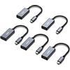 BENFEI Adattatore USB C a HDMI 4K@60Hz, 5 Confezioni Adattatore USB Tipo C a HDMI [Compatibile Thunderbolt 3/4] per iPhone 16,15 Pro/Max MacBook Pro/Air 2023 iPad Pro iMac S23 XPS 17 e altro
