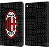 Head Case Designs Licenza Ufficiale AC Milan Rosso E Grigio Modelli Cresta Custodia Portafoglio in Pelle Compatibile con Apple iPad 10.2 2019/2020/2021