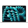 Apple laptop MacBook Air 15 con chip M3 (2024): display Liquid Retina 15,3, memoria unificata 8GB, archiviazione SSD 512GB, videocamera FaceTime HD 1080p, Touch ID; Argento