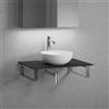 neoro n50 Slim top La: 80 cm con lavabo Ø 45 cm bianco opaco,, BN0106WM+BN0402BM+BN0501BM+2#BN000003, n50 [Mobili da Bagno > Top con Lavabo da Appoggio]