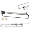 ALUSFERA Asta Appendiabiti Estensibile - Barra Telescopica per Abiti 25 cm - Asta Robusta per Armadio - Barra Appendiabiti - Asta per Abiti per Armadio e Camera da Letto