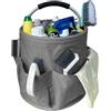 Rdddhur Cesto Porta Prodotti Pulizia, Cesto per La Conservazione Dei Prodotti per La Pulizia, Organizer Detersivi, Organizzatore per La Pulizia, Accessori Pulizia Casa, Pieghevole, Multipli Scomparti (Grigio)
