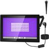NATPOW Lampada LED Nera 60W, 400-405nm Faretto UV Led con 1,8m Spina, IP66 Impermeable Luce UV Externo e Interno per Pitturas del Corpo, Fluorescente Poster, Festa, Bar, Discoteca, Natale, Halloween