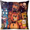 Anjinguang Five Nights at Freddy's - Federa per cuscino FNAF Springtrap Square FNAF Throw, federa decorativa per cuscino quadrato, per cuscino da divano, cuscino per auto, decorazione da interni, 45 x 45 cm