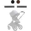 BABYDOME Coprimanubrio compatibile con Bugaboo Fox 1,2,3 e Dragonfly. Realizzato a mano in ecopelle di prima qualità. Resistente al sole, all'usura e allo sbiadimento. Colore nero.