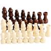 CVZQTE 32 pezzi di scacchi internazionali in legno intagliato a mano pedine gioco di scacchi pezzi scacchi accessori scacchi pezzi scacchi in legno portatile figura scolpita a mano figurina