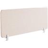 Beliani Pannello Divisorio Fonoassorbente per scrivania in PET beige 160 x 40 cm