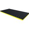 ZEOPLE Tappetino per tapis roulant, Tappetino per Esercizi, tappetini da passeggio, Tappeto Puzzle, puzzle ad incastro in EVA, cuscino in gomma antiscivolo per allenamento a casa(Black+yellow,80x160x2
