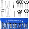 Futuhada 20 Pezzi Tasti di Rimozione della Radio Auto, Kit di Strumenti per la Rimozione dell'autoradio, Strumenti di Smontaggio Autoradio Universale, Tasti di rimozione della Radio, Car Audio Removal Tools