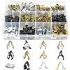 Ktnyl 240 Pezzi Clip Metalliche Auto, Clip di Fissaggio Interno del Cruscotto, Fissaggi per Cruscotto, Clip U Metal, Fermaglio per Cruscotti in Metallo, Compatibile con Tutti i Set di Clip per Auto