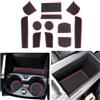CDEFG Compatibile con BMW Serie 1 F40 2019-2023 2024 Tappetini in gomma per console centrale antiscivolo in gomma antiscivolo per auto Serie 1 F40 Accessori (Rosso)