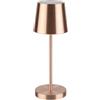 APS 17029 MERLE MINI Lampada da tavolo USB-C wireless, temperatura di colore e luminosità regolabili, IP 54, incl. dock station e telecomando, rame