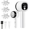 Blendura Levapelucchi Elettrico, Togli Pelucchi Macchinetta togli pelucchi con Display digitale LED, 3 velocità regolabili, lame a 6 denti, Cavo USB per ricarica, Levapelucchi Elettrico Ricaricabile