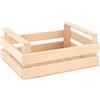 H&h cassetta in legno con manici, 27x19,5x11,5 cm