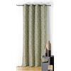 Linder - Tenda in tessuto Upcyclé - Tessuto e tinto in Francia - Tenda in stile Minerale Macchiato - Finitura occhielli canna di fucile - Colore verde avventurina - Dimensioni 140 x 240 cm -