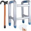 PEAKTOP Deambulatore Gonfiabile, Bastone da Passeggio Gonfiabile, Interessante Camminatore Gonfiabile, Fancy Dress Accessori per Adulti Bambini Grandma Grandfa Cosplay Regalo di Compleanno Festa