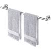 KES Porta Asciugamani Bagno da Parete Porta Salviette Bagno, Portasciugamani da Parete SUS304 Acciaio Inossidabile 70CM Spazzolato, A2000S70BDG-2