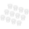 QUARKZMAN 50pz Occhielli in Gomma Diametro Montaggio 8,5mm ID 5,5mm H 10mm Guarnizioni Trasparenti Protezione Passacavi in Gomma per Cavi Tubi