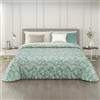 MAXIME MAISON - Trapunta Una Piazza e Mezza Invernale (300gr/mq) Piumone Una Piazza e Mezza, Coperta Calda in Pregiato Raso Jacquard per Stagioni Fredde Made in Italy (Shell Carta da Zucchero)