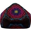 Mateju Pouf Poltrona a Sacco, Mandala 3D Pouf Letto Singolo Morbido, Pouf Sacco di Fagioli Senza Riempimento, Pouf Poltrona di Fagioli per Adulti e Bambini, per Interni Esterni (Rosso,XL)