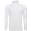 Dancinova Maglione Collo Alto Uomo Maglione Dolcevita Uomo Maglione Lavorato a Maglia a Costine Casual Collo Alto Pullover Dolcevita Nero