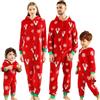 Winmany Famiglia Corrispondenza Pigiama di Natale Flanella Peluche con Cappuccio Un Pezzo Pjs Vacanza Addensato Pile Nightwear Loungewear, Verde, 18-24 Months