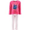 Disney Stitch Pigiami per Ragazze, T-Shirt e Pantaloni Lunghi per Bambina, Pigiami in Morbido Velluto Stitch, Taglia 6 Anni | Rosa
