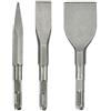 Miayical Scalpello Spatola, Piatto Scalpello, Scalpello a Punta, Scalpelli per Alcestruzzo, 3PCS Scalpello per Trapano a Percussione, per Pavimenti, Muratura, Calcestruzzo, Pietra