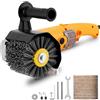 MXBAOHENG 3200W elettrico brunitura lucidatrice 8 velocità regolabile macchina levigatrice a tamburo con 1 * ruota filo abrasivo e 1 * ruota di lino(rosso UE)