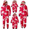 Generico Pigiama Natale Famiglia Set Vestito Natalizio per Genitore-Figlio, Pigiama, Tuta per La Casa con Cappello di Cervo, Tuta Pigiama Natale Bambina Halloween Costume Neonata S