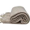 ISMA HANDMADE Coperta nepalese fatta a mano in lana di yak, scialli morbidi e oversize, coperta da meditazione in lana di yak, scialli di lana di yak, beige, Beige, 90 inch x 47 Inch
