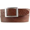 BELTINGER Cintura in pelle di vacchetta con doppia fibbia 4 cm | Cintura in denim da uomo 40mm | Cintura in pelle effetto vintage 4cm | Cognac 95cm
