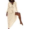 Vuncio Vestiti Donna Estivi Lunghi Curvy Sexy Taglie Forti Abito Cerimonia Donna Elegante Cocktail Vintage Floreali Fashion Pizzo Casual Spiaggia Vacanza Long Dress
