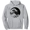Hokusai Great Wave Design La grande onda di Kanagawa Hokusai Giapponese Arte Felpa con Cappuccio