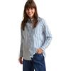Cecil B345316 Longblouse a Righe, Fresh Light Blue, XL Donna