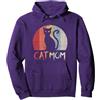 Amo il mio gatto I love my cat chemises CAT MOM Retro Vintage per regalo proprietario di gatto mamma Felpa con Cappuccio