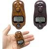 Golgner 2 pezzi Digital Beads Counter, contatore per perline Buddha, contatore per perline Prayer Beads Counter, contatore a 5 cifre, contatore per dita, contatore di fila, per preghiera Ramadan,