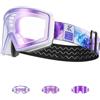 KAPVOE Maschera da Sci Fotocromatica con Lenti Magnetiche, Antifog, Protezione UV400, per Uomo, Donna e Giovani, Compatibile con Caschi, Ideale per Sci, Snowboard e Pattinaggio u ghiaccio 05