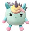 SQUISHPETS Medium - Peluche GALUPY Rainbow Unicorn Penny, unicorno di peluche di 19 cm con ali, corona e corno glitterato, da coccolare e con cui giocare